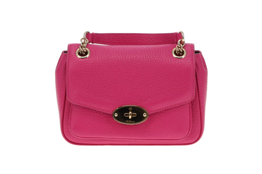 Mulberry Pink Heavy Grain Mini Darley Shoulder Bag