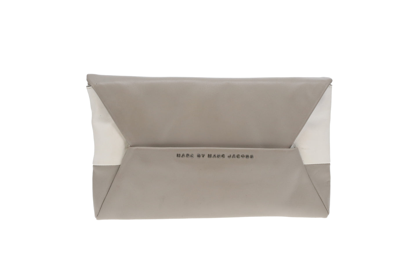 Marc By Marc Jacobs Envelope Clutch Grey & White Long