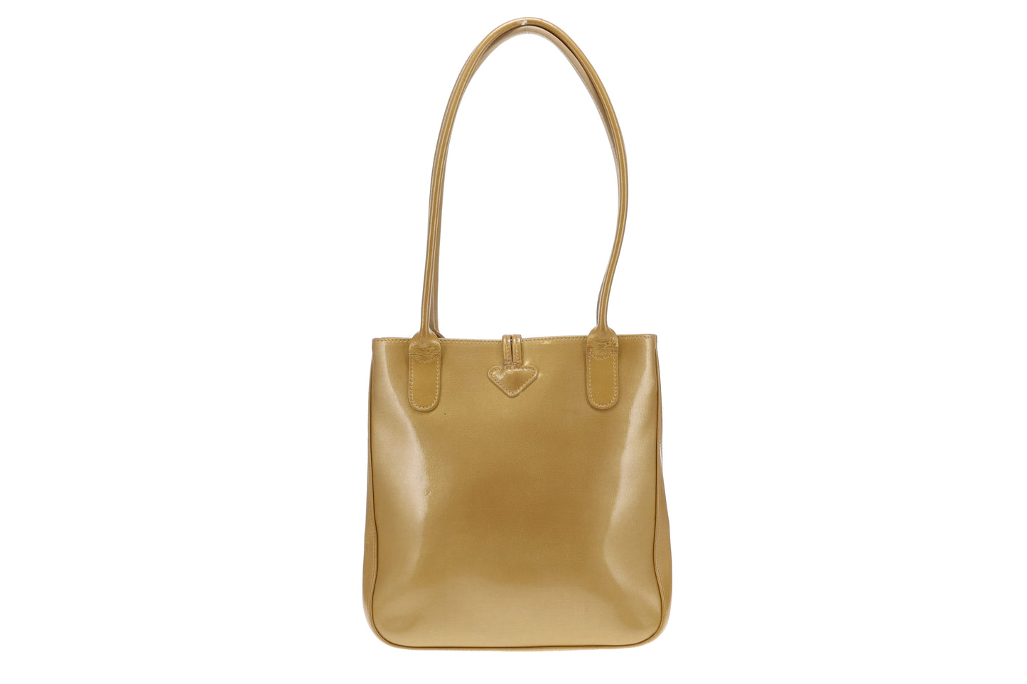 Longchamp Vintage Gold Roseau Top Handle Tote