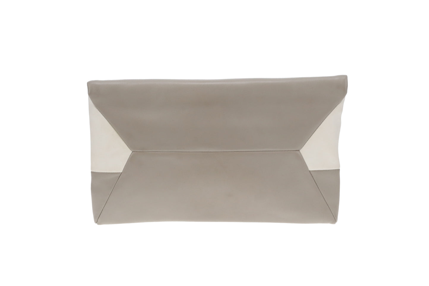 Marc By Marc Jacobs Envelope Clutch Grey & White Long