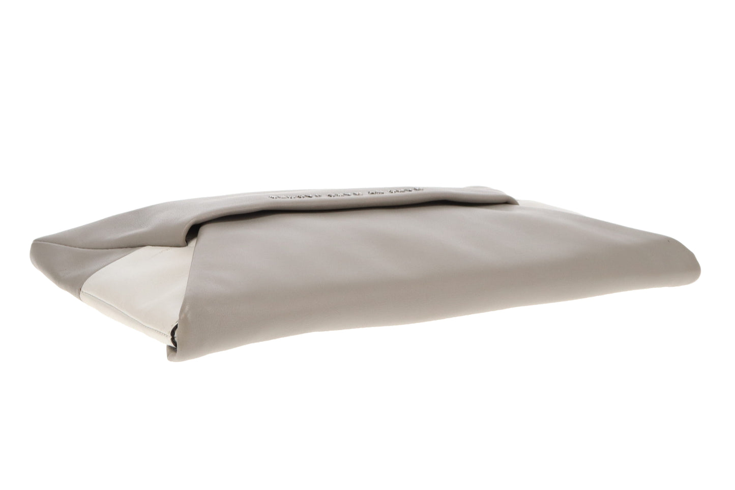 Marc By Marc Jacobs Envelope Clutch Grey & White Long