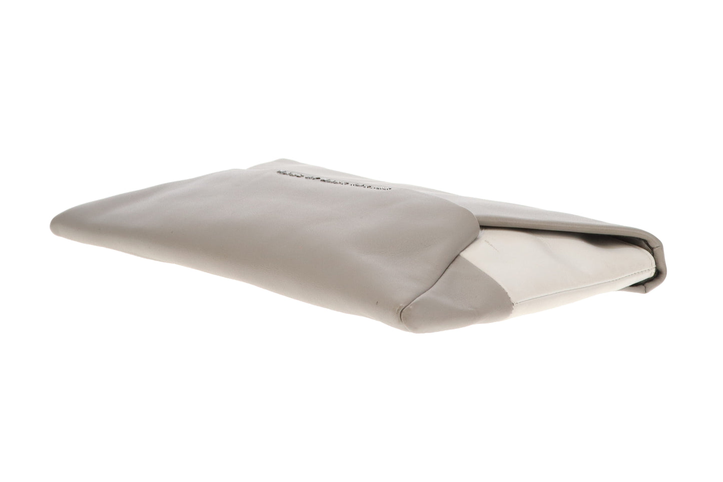 Marc By Marc Jacobs Envelope Clutch Grey & White Long