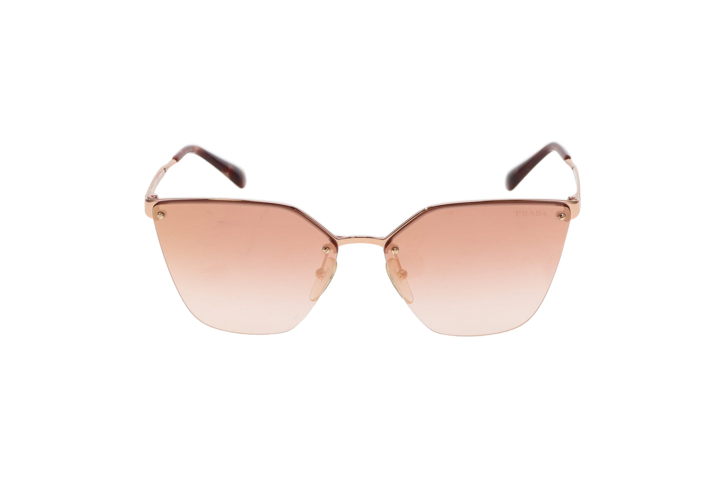 Prada Rose Gold Mirrored SPR 68T Sunglasses