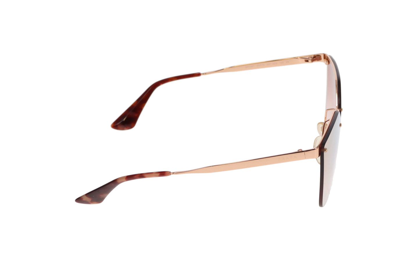 Prada Rose Gold Mirrored SPR 68T Sunglasses