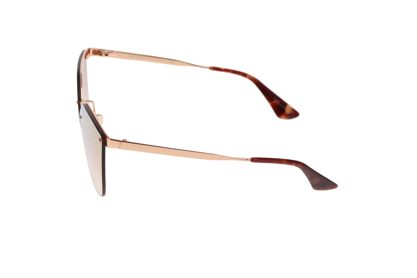 Prada Rose Gold Mirrored SPR 68T Sunglasses