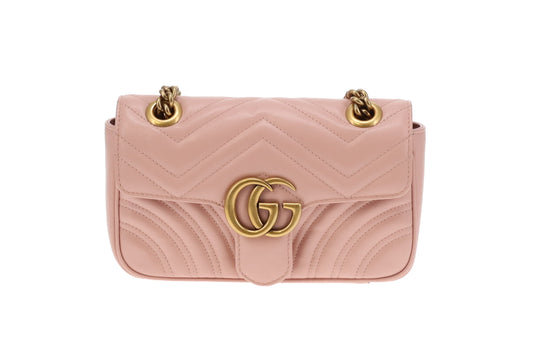 Gucci Marmont Flap Bag Pink Small