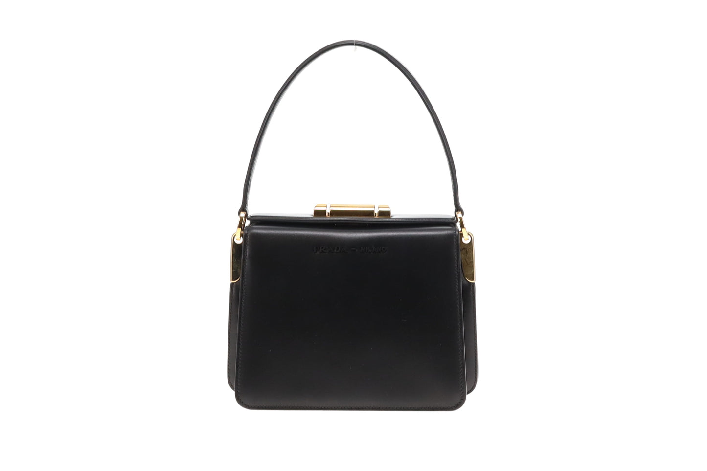 Prada Black Smooth Leather Sybille Bag