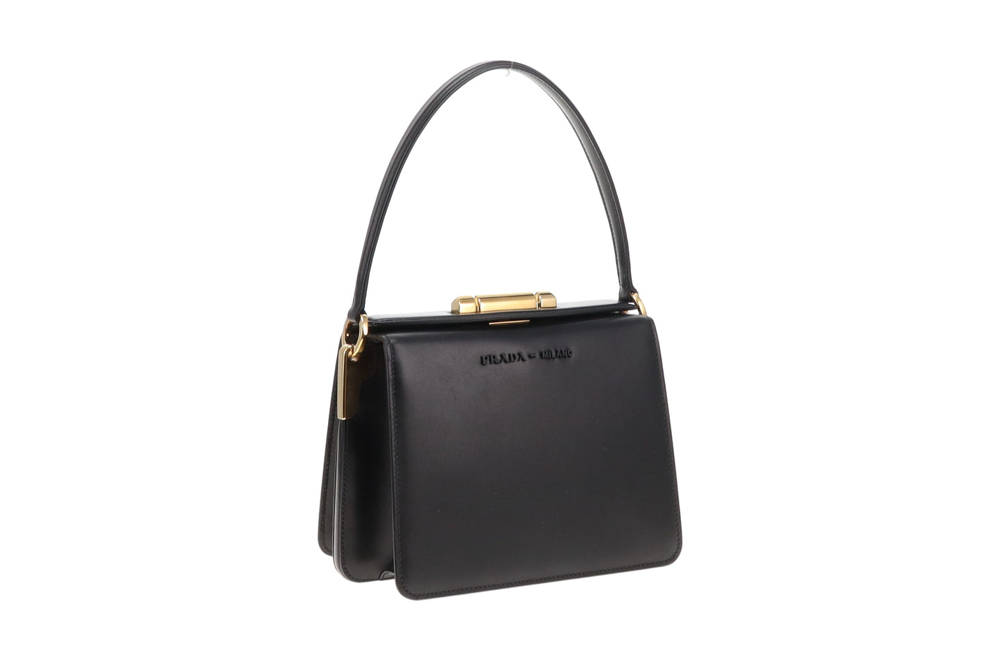 Prada Black Smooth Leather Sybille Bag