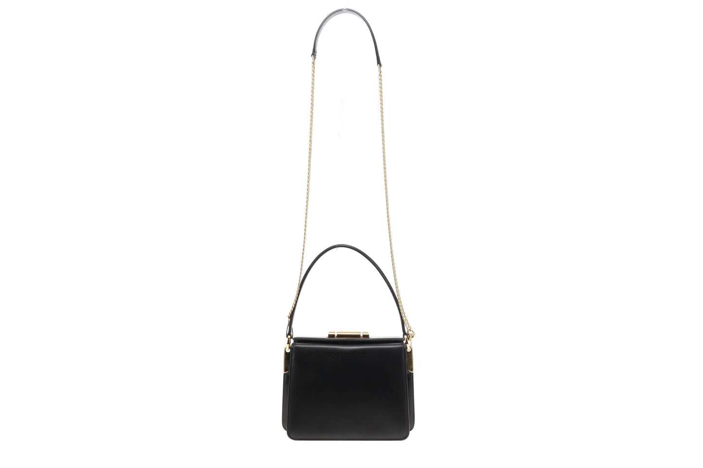 Prada Black Smooth Leather Sybille Bag