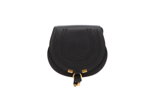 Chloe Black Small Marcie Saddle Bag