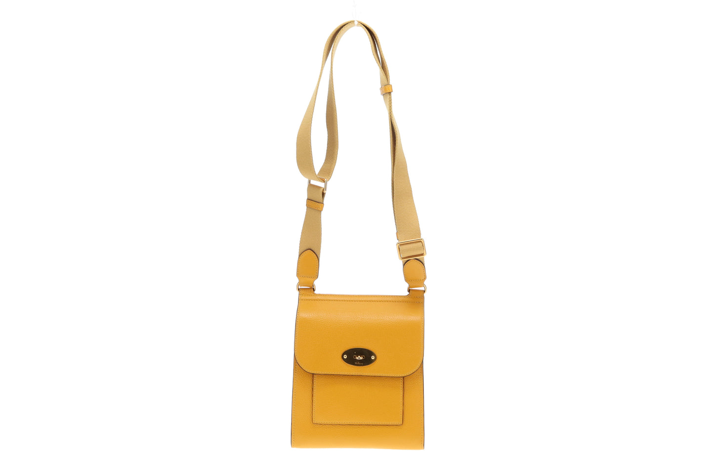 Mulberry Deep Amber Small Classic Grain Small Antony Satchel GHW