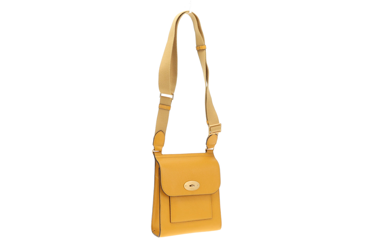 Mulberry Deep Amber Small Classic Grain Small Antony Satchel GHW