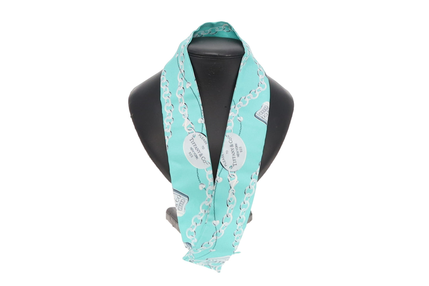 Tiffany & Co Tiffany Blue 100% Silk Classic Jewellery Printed Twilly