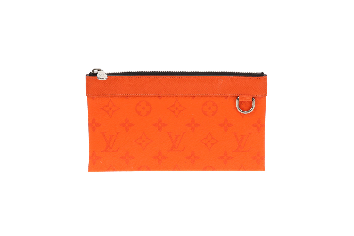 Louis Vuitton Orange Taiga Leathe Slender Discovery Pochette SP0230