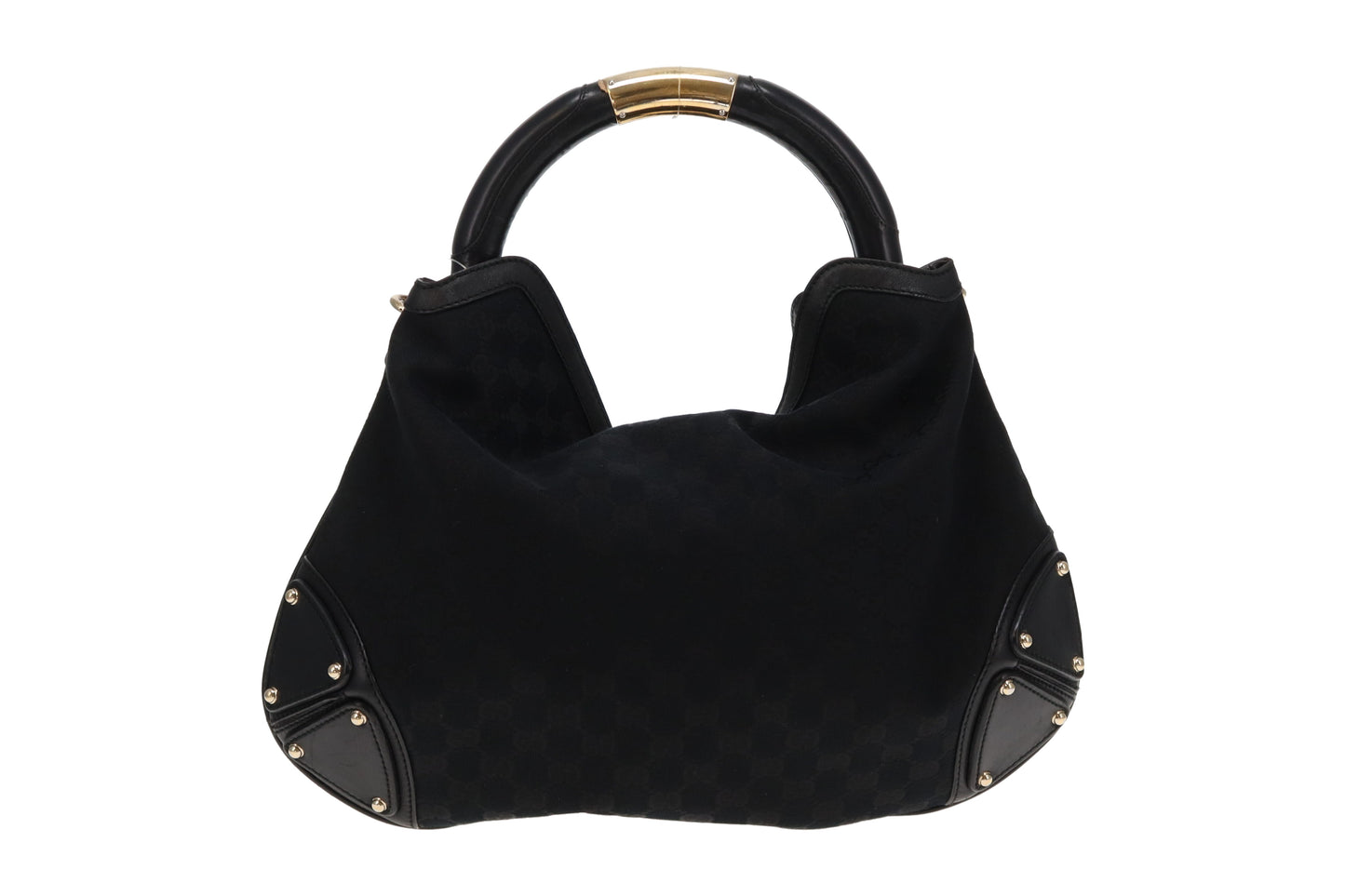 Gucci Black Bamboo Indy Hobo Tom Ford Era