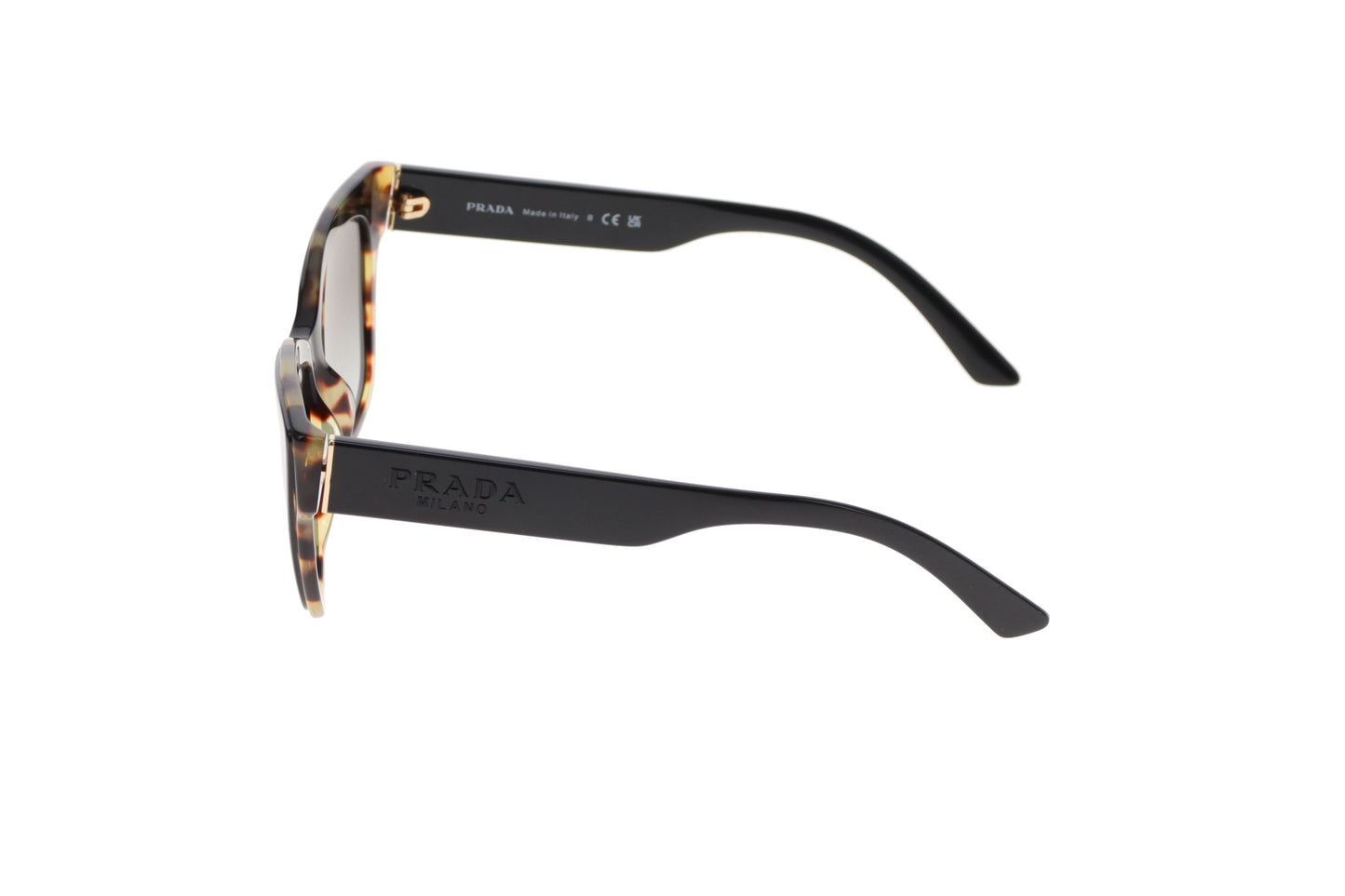 Prada Black and Tortoise SPR23X Cat Eye Sunglasses