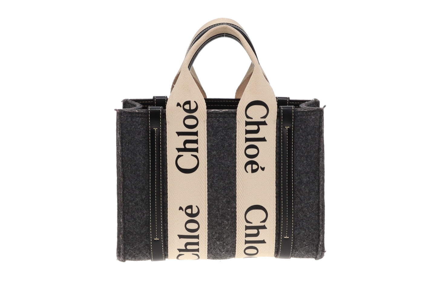 Chloe Wool Woody Small Tote Bag