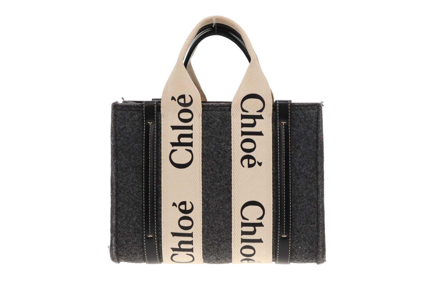 Chloe Wool Woody Small Tote Bag