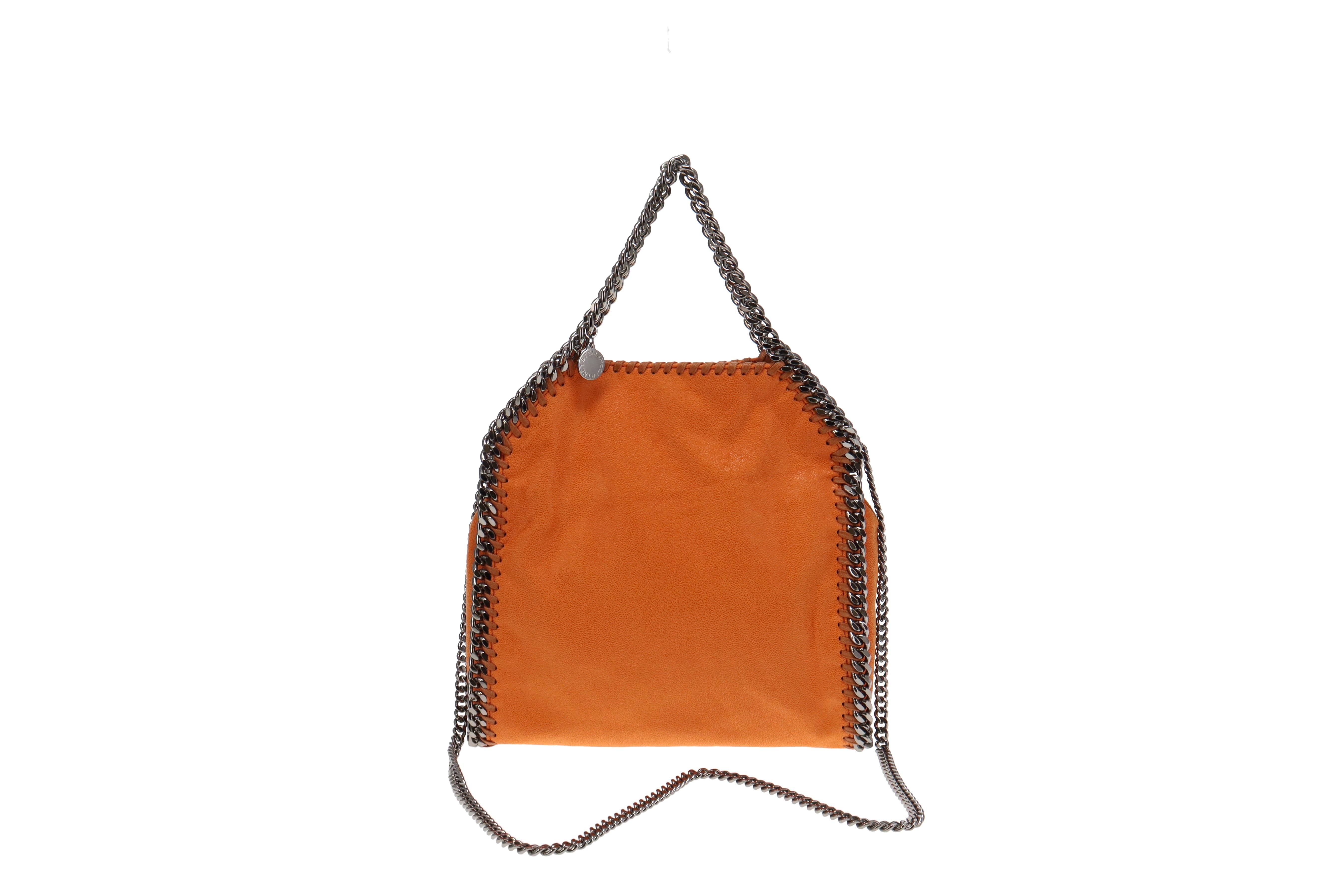 Stella McCartney Small 3 Chain Orange Falabella