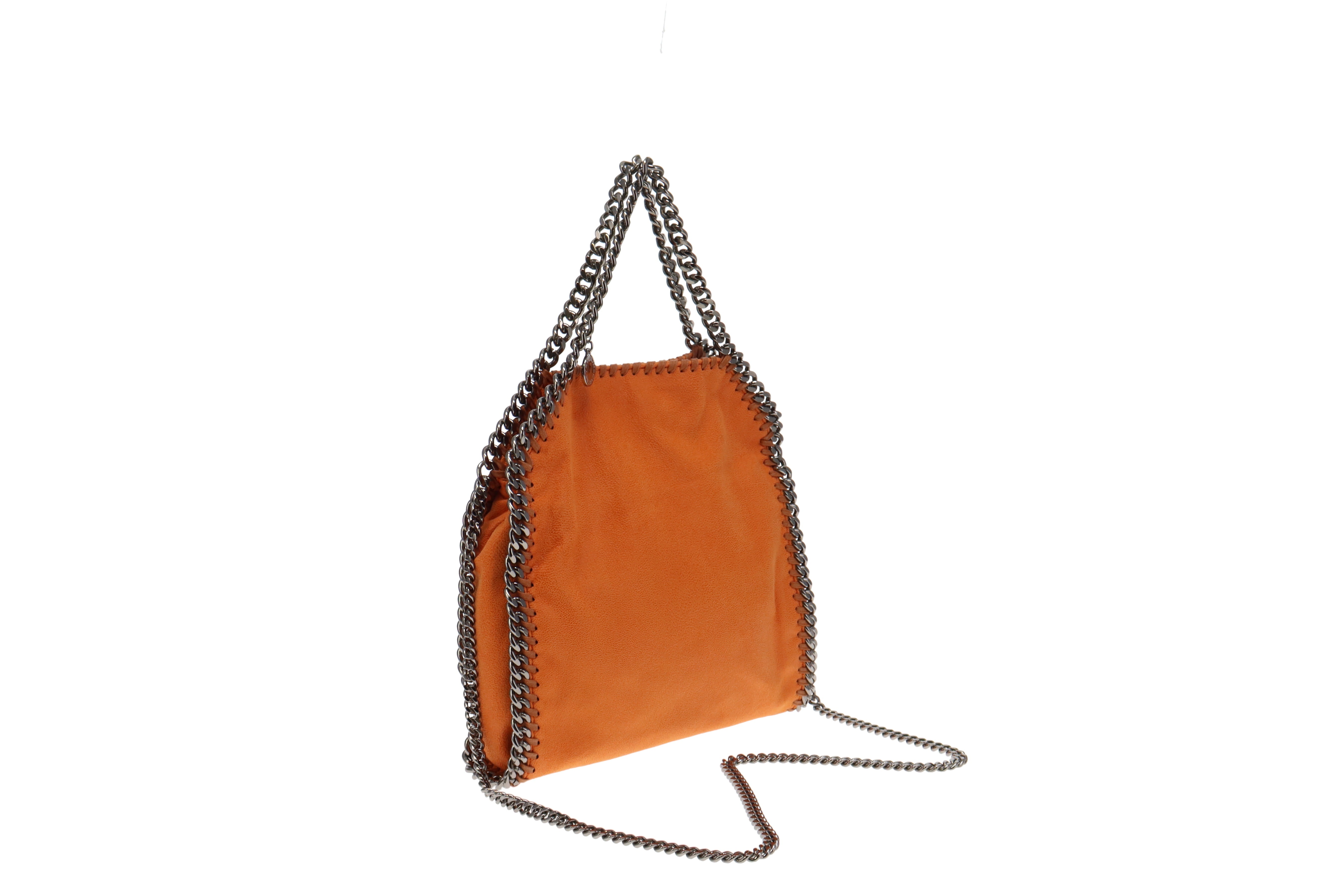 Stella McCartney Small 3 Chain Orange Falabella