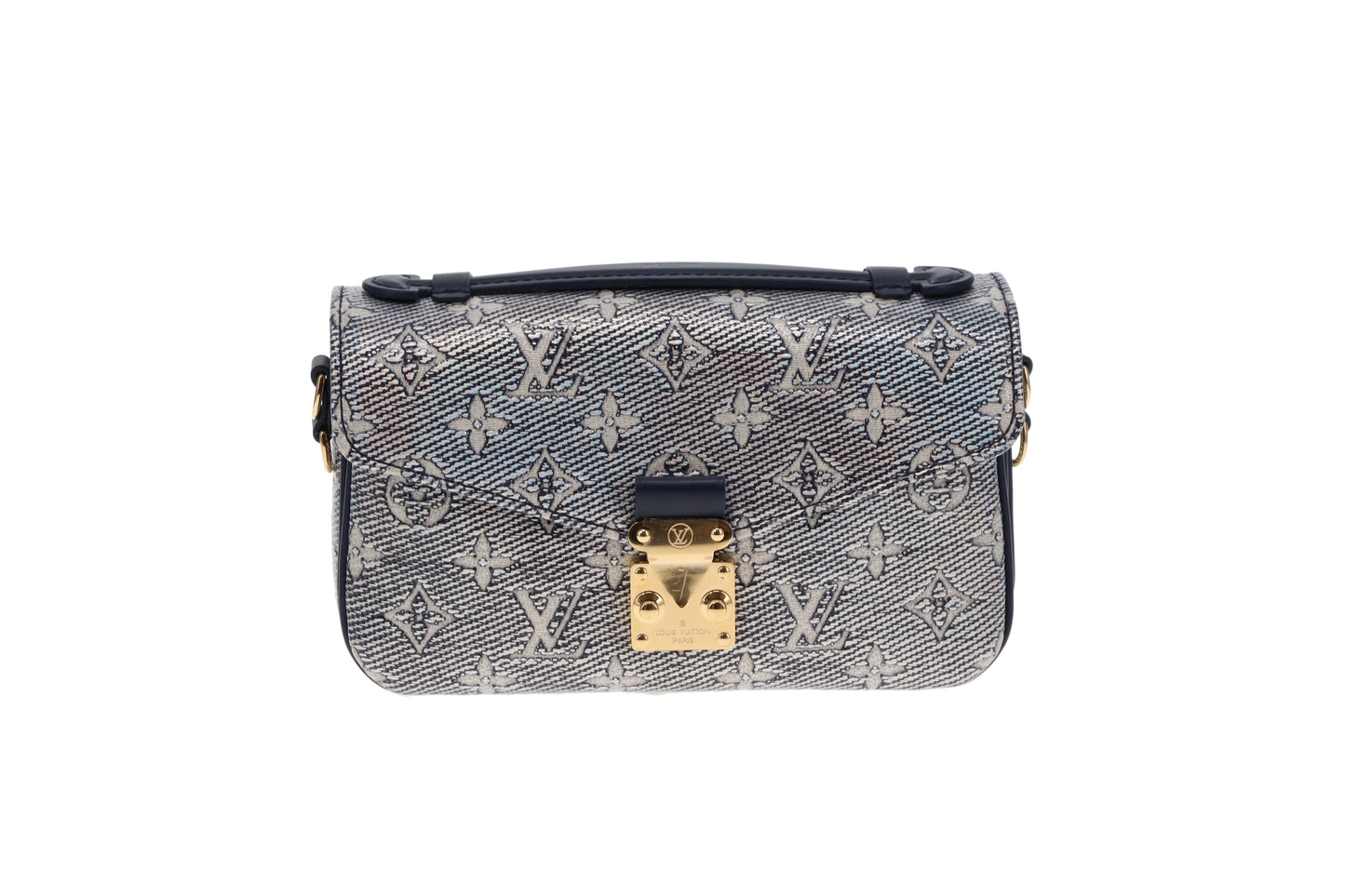 Louis Vuitton Pochette Metis East West Monoglam Bleu