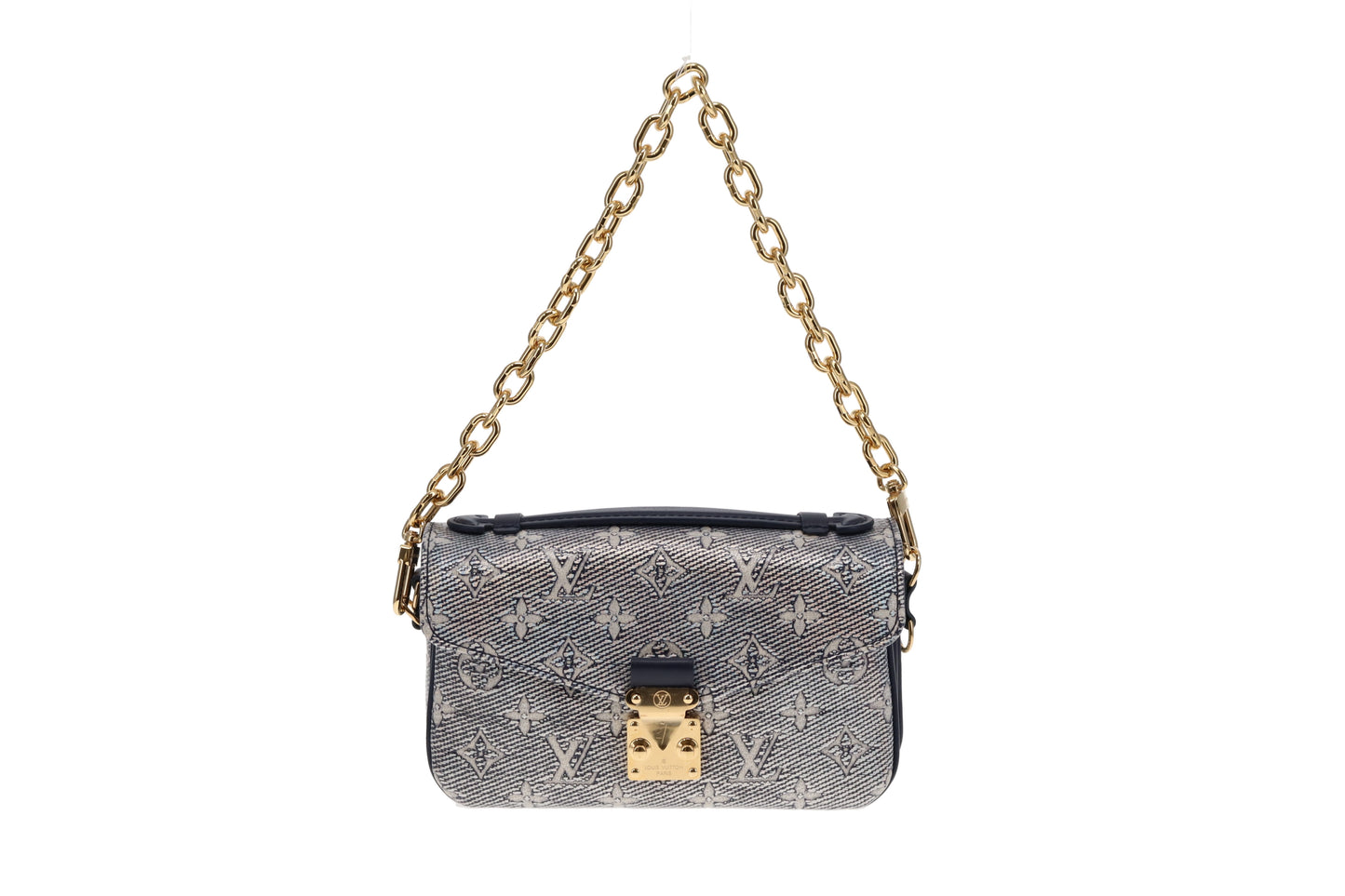 Louis Vuitton Pochette Metis East West Monoglam Bleu