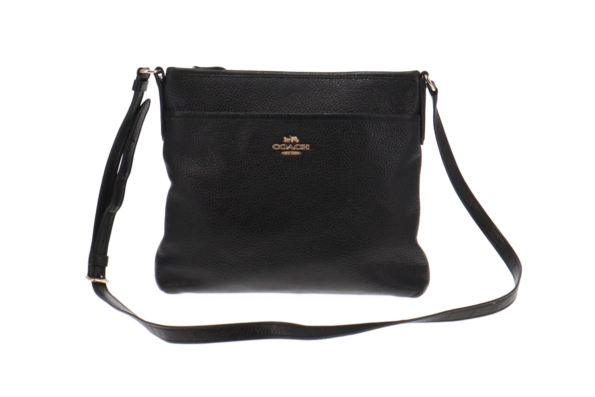 Coach file best sale crossbody black