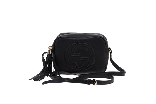 Gucci Black Leather Disco Soho Camera Bag