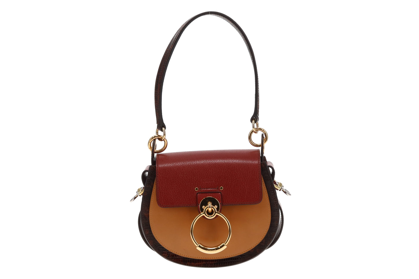 Chloe Sepia Brown and Red Tess Bag