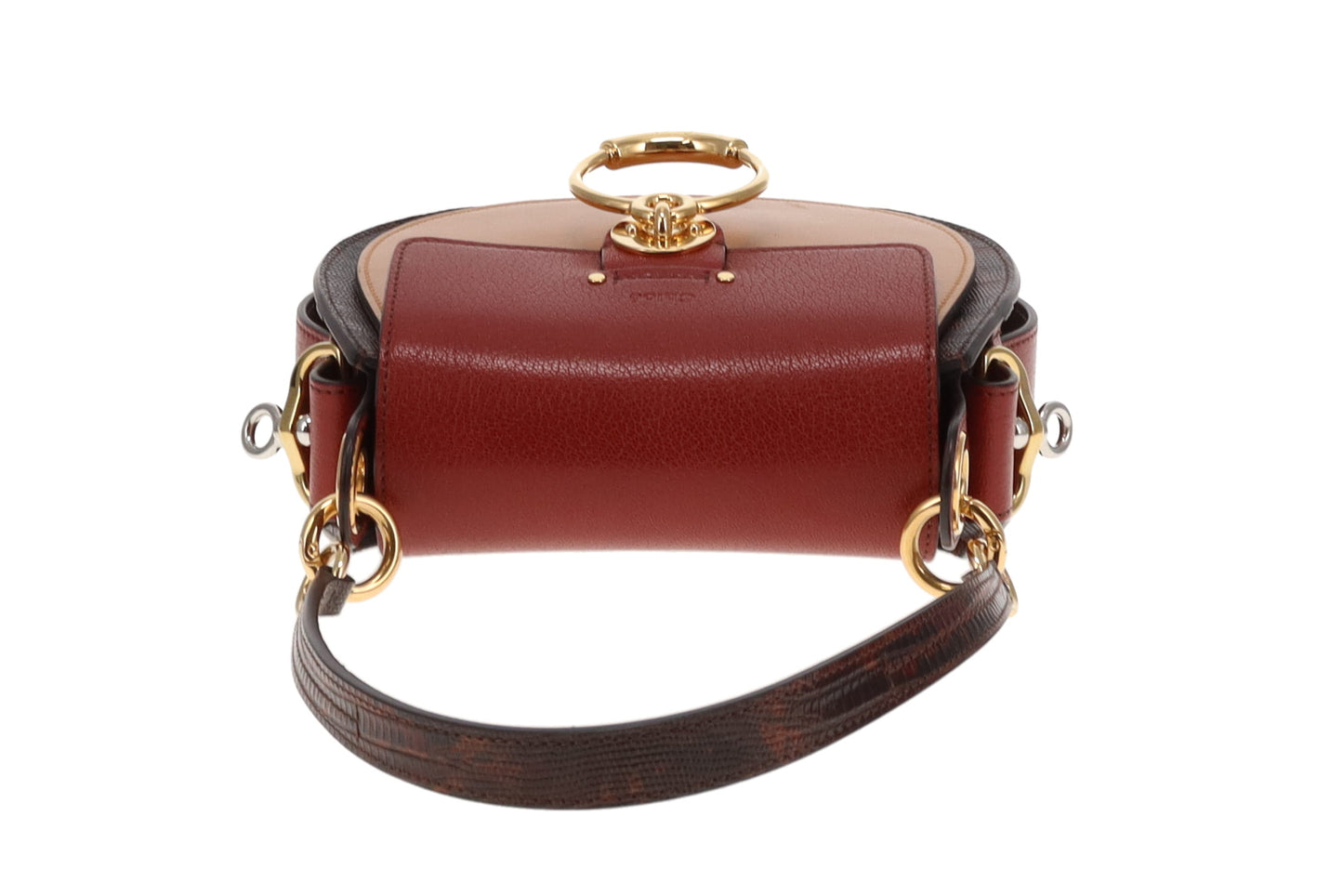 Chloe Sepia Brown and Red Tess Bag