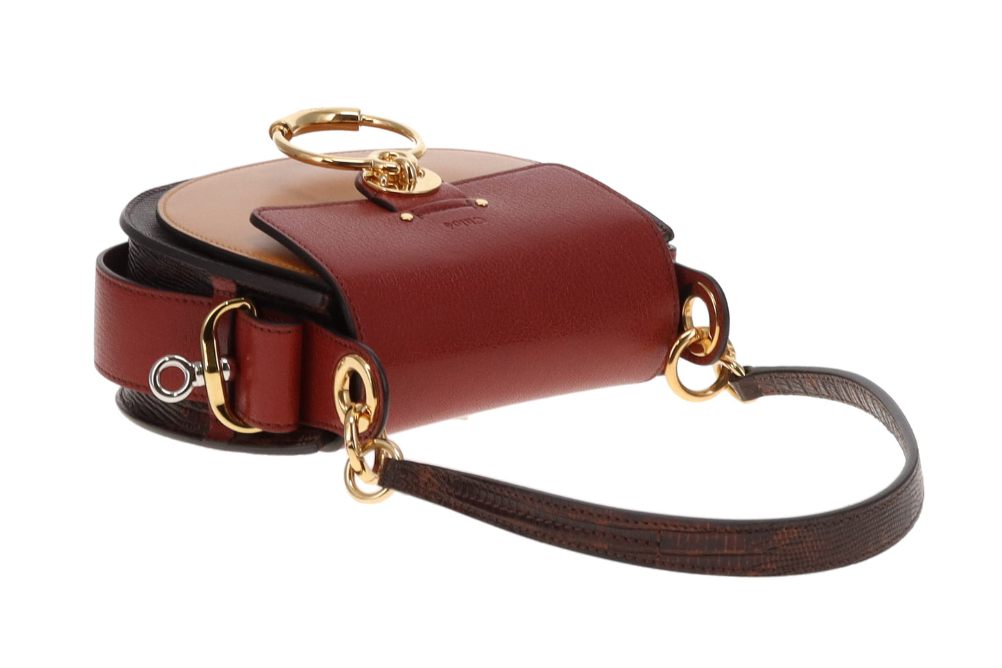 Chloe Sepia Brown and Red Tess Bag