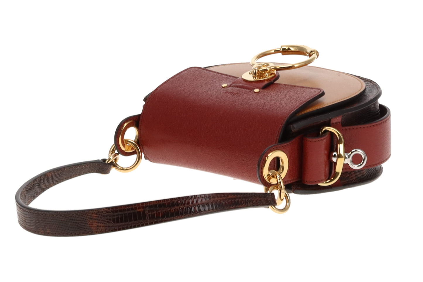 Chloe Sepia Brown and Red Tess Bag