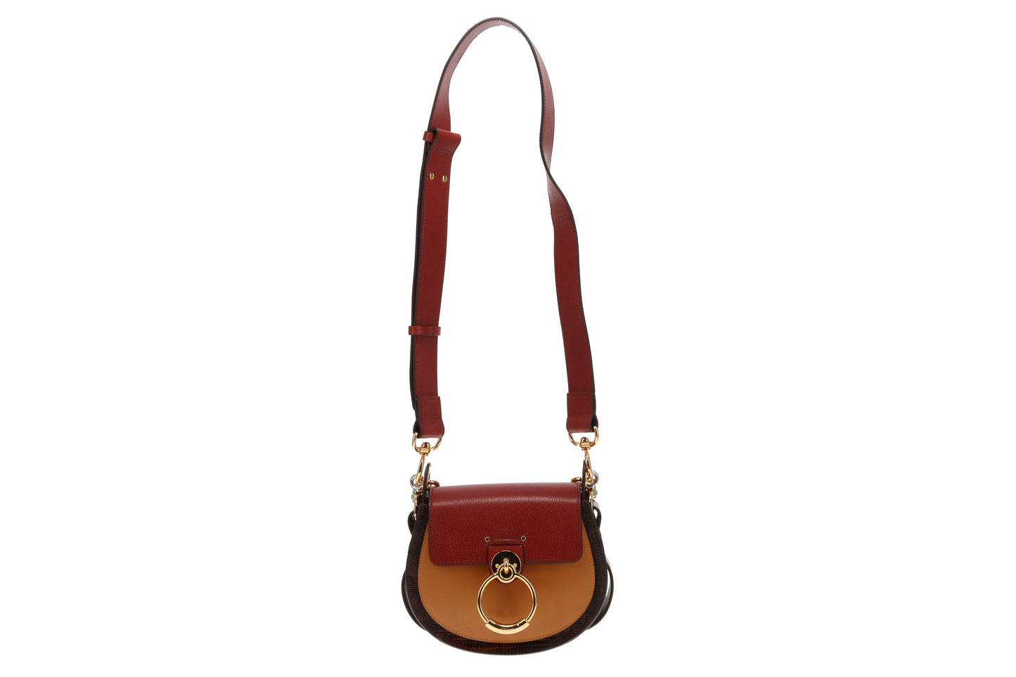 Chloe Sepia Brown and Red Tess Bag