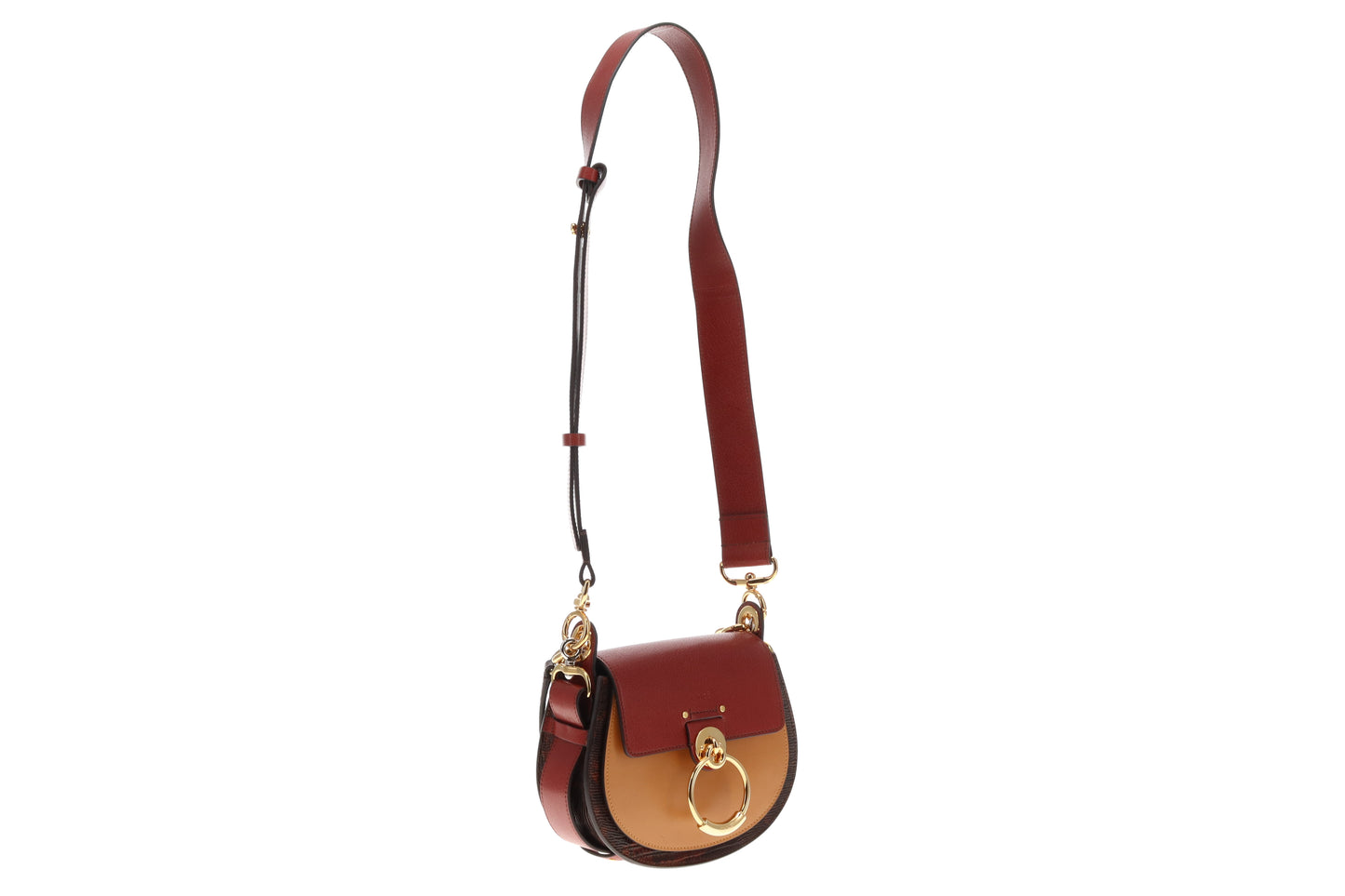 Chloe Sepia Brown and Red Tess Bag