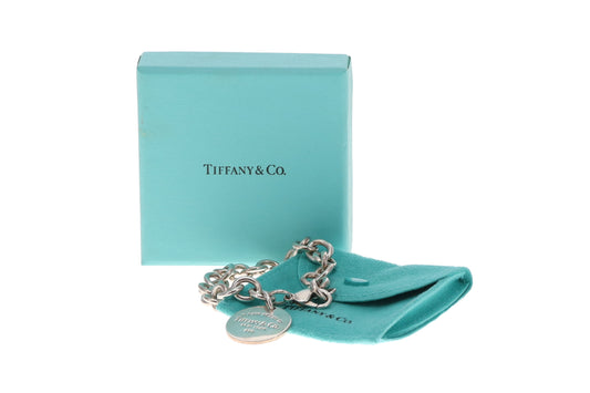 Tiffany & Co Sterling Silver Classic Disc RTT Bracelet