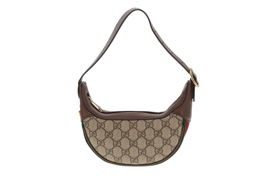 Gucci GG Supreme Ophidia Mini Half Moon Bag