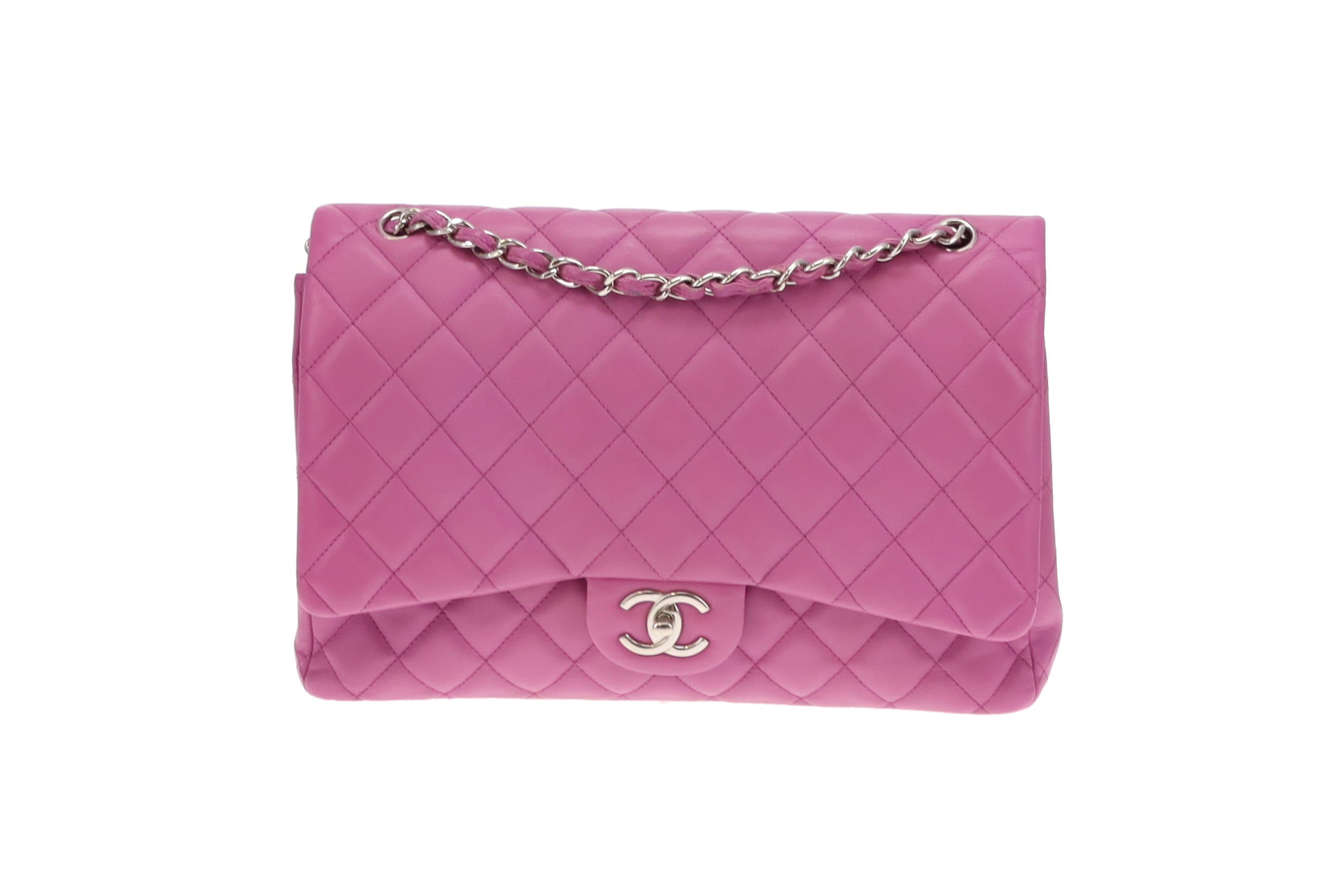 Chanel Pink Maxi Double Flap 14 Series Designer Exchange Ltd