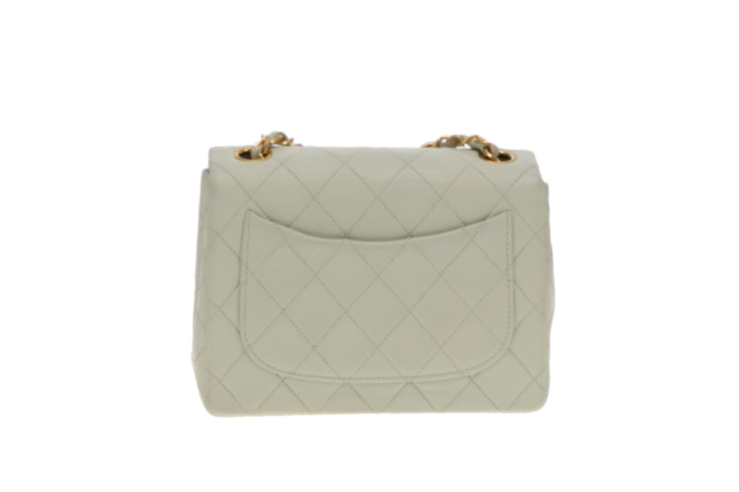 Chanel Vintage Mint Green Mini Square With 24K CC