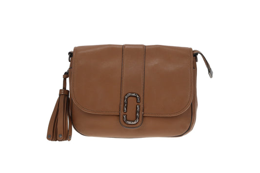 Marc Jacobs Brown Leather Interlock Courier Messenger