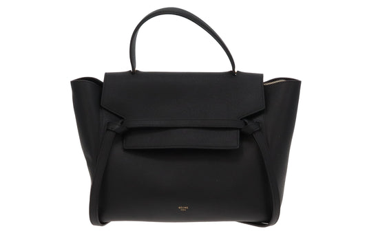 Celine Black Grained Calfskin Mini Belt Bag