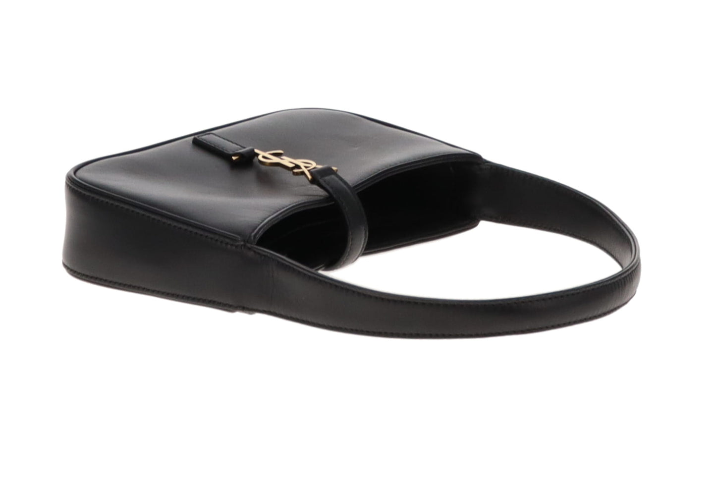 Saint Laurent Mini Le 5 a 7 Black Smooth Leather