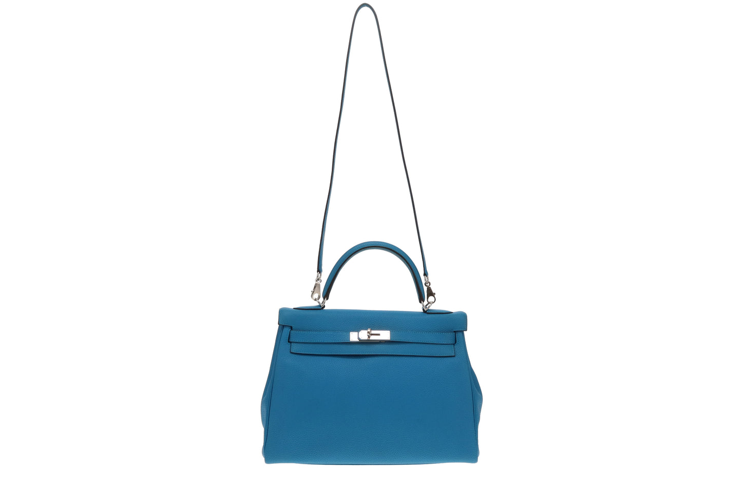 Hermes Bleu Zanzibar Togo Leather Kelly 32cm 2017