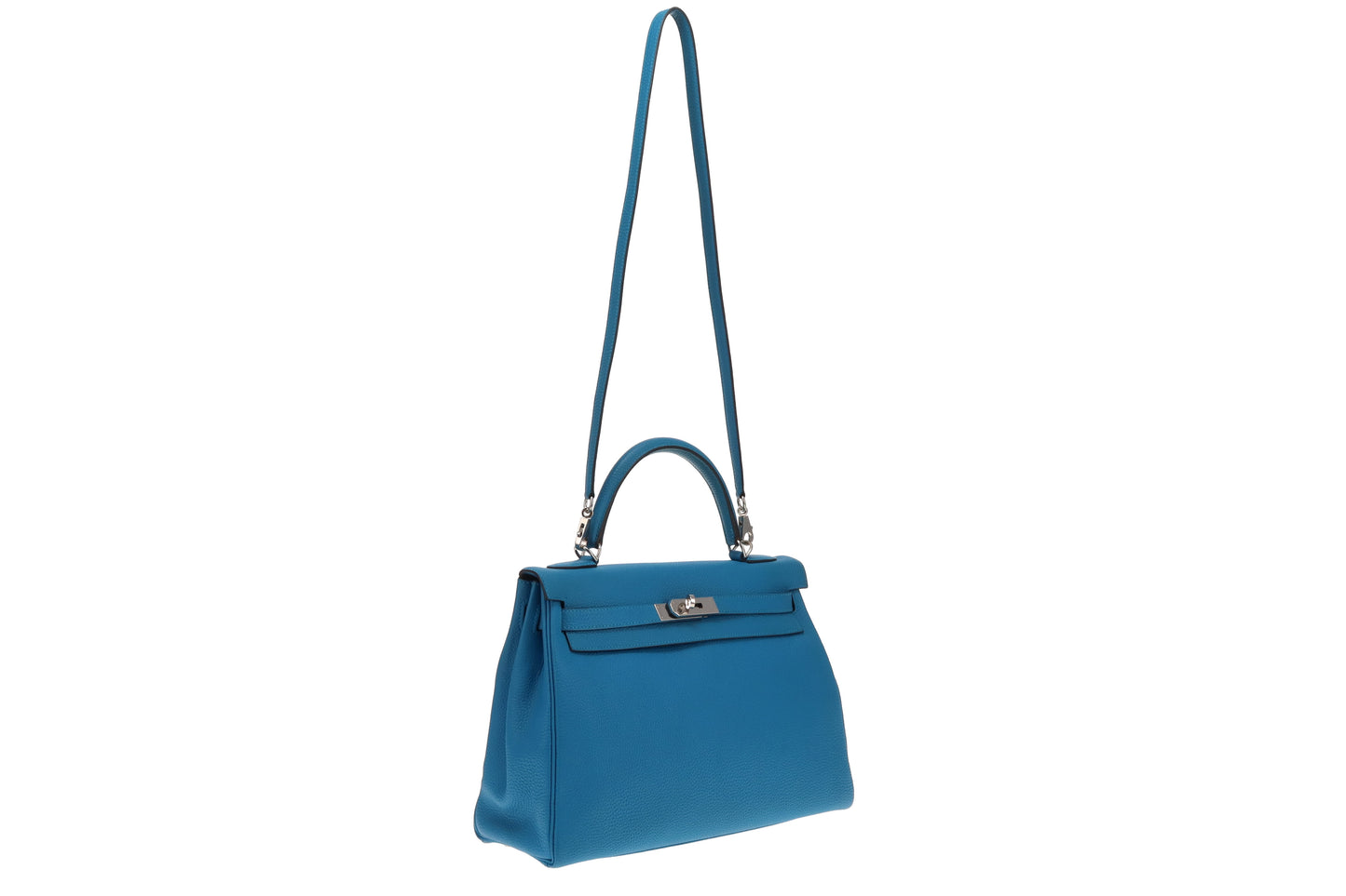 Hermes Bleu Zanzibar Togo Leather Kelly 32cm 2017