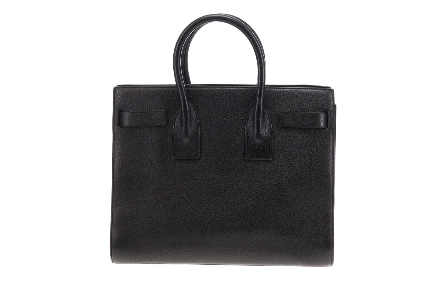 Saint Laurent Black Grained Leather Small Sac De Jour with Strap 2014