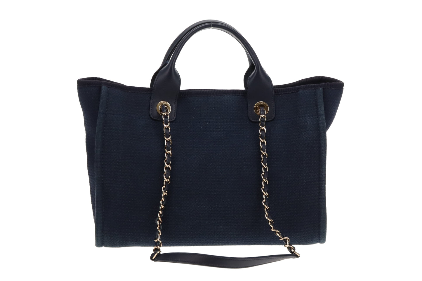 Chanel Navy Blue Small Deauville Tote 2022