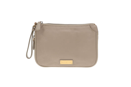 Marc By Marc Jacobs Washed Up Zip Clutch Uniform Taupe