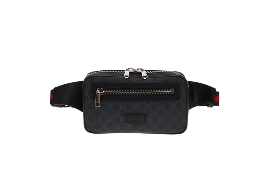 Gucci Grey GG Supreme Waist Bag