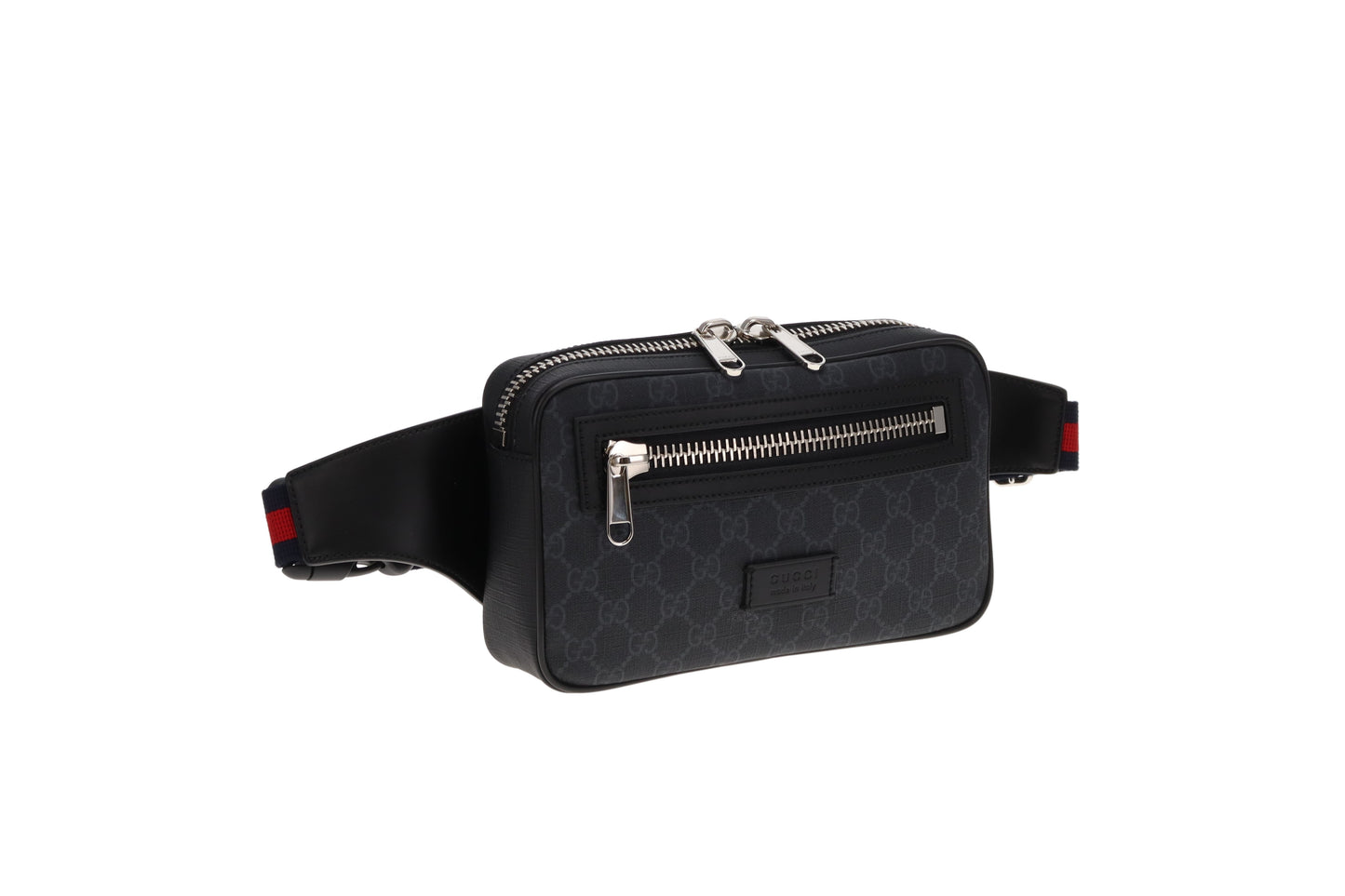 Gucci Grey GG Supreme Waist Bag