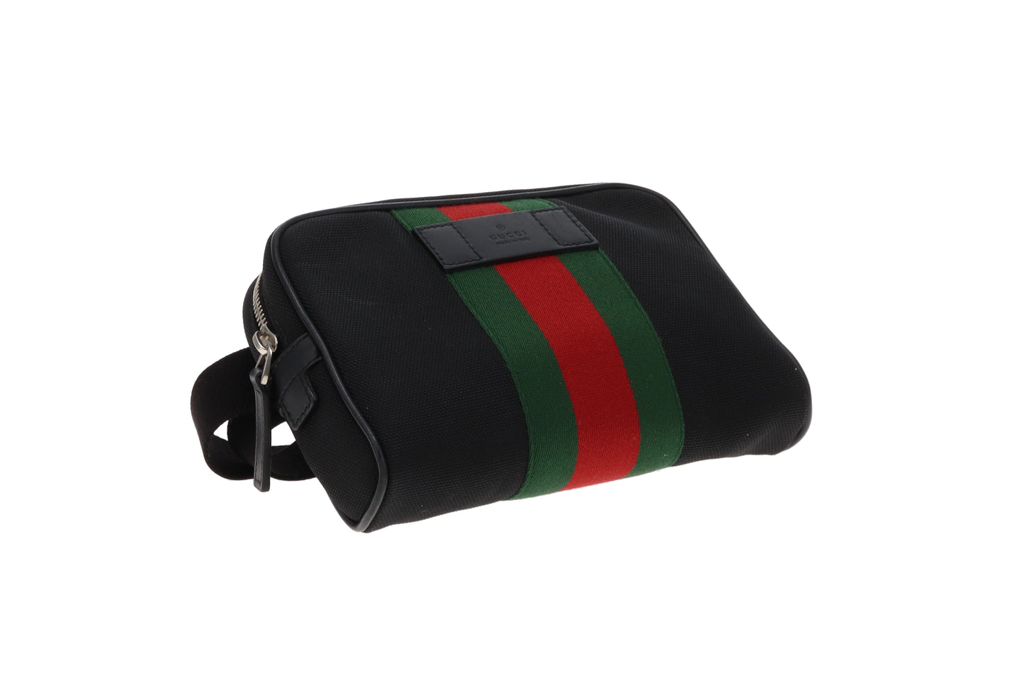 Gucci Black Canvas Ophidia Waist Bag