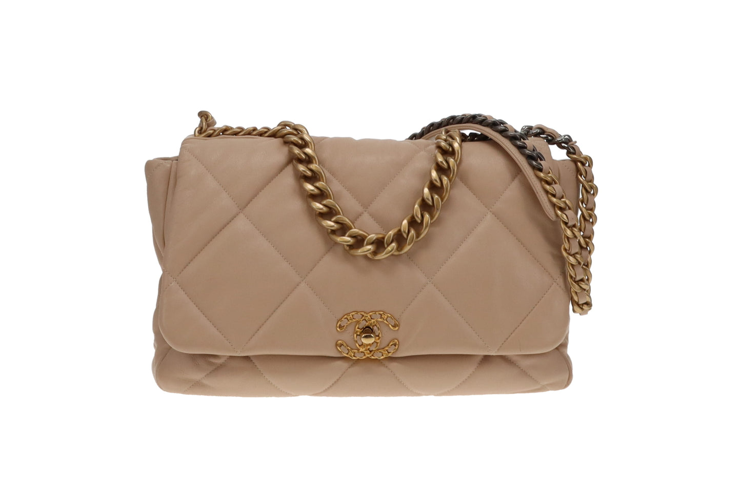 Chanel Beige Maxi Chanel 19 Bag 2019